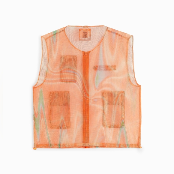 STRUCTURED MESH VEST ZARA Orange - Picture 15 of 15